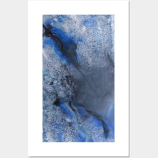 Abstract Fluid Rain Painting Posters and Art
